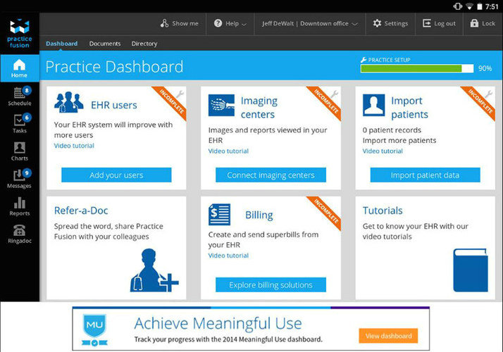 fusion ehr practice emr patient pricing screenshot system practicefusion software comparison screen based