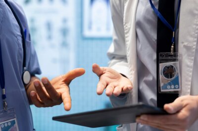 integrated EHR and practice management - laptop