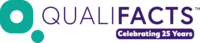 Qualifacts anniversary logo