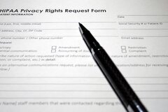 patient portal HIPAA compliance - keyboard