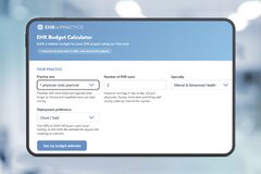 EHR cost and budget - piles of coins